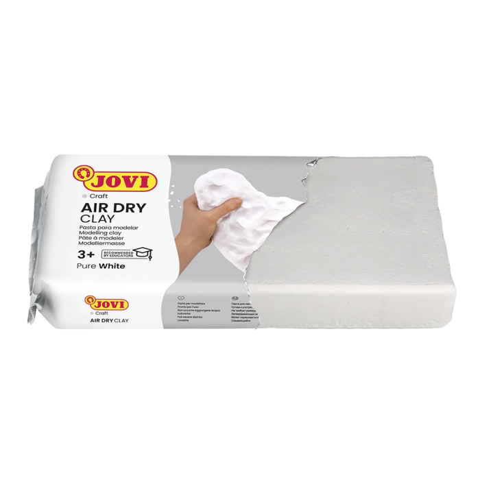 Jovi Pastilla De Pasta Modelar Endurece Al Aire 500 gr Blanca 2 Jovi Pastilla De Pasta Modelar Endurece Al Aire 500 gr Blanca 2