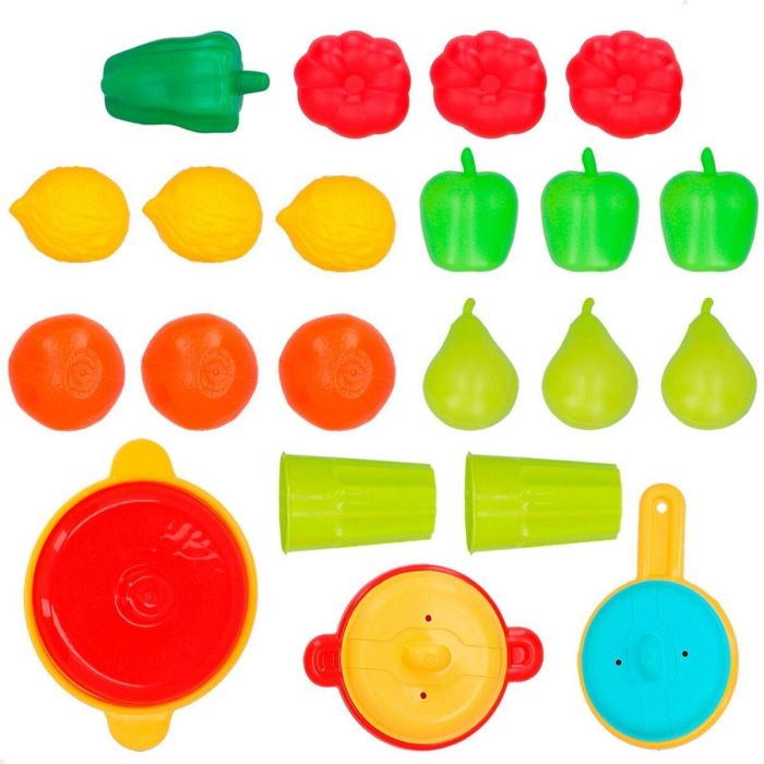Set de Alimentos de Juguete AquaSport Menaje y utensilios de cocina 24 Piezas (9 Unidades) 2