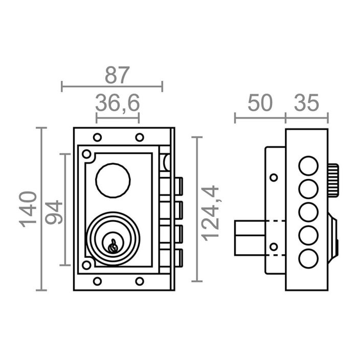 Cerradura Micel Izquierda 1