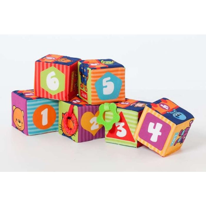 Bolsa cubos aprendizaje de tela 6 piezas 1 Bolsa cubos aprendizaje de tela 6 piezas 1