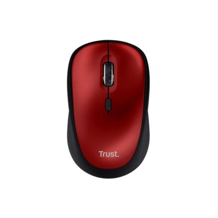 Ratón Mini Inalámbrico Trust Yvi+ Silent/ Hasta 1600 DPI/ Rojo 1 Ratón Mini Inalámbrico Trust Yvi+ Silent/ Hasta 1600 DPI/ Rojo 1
