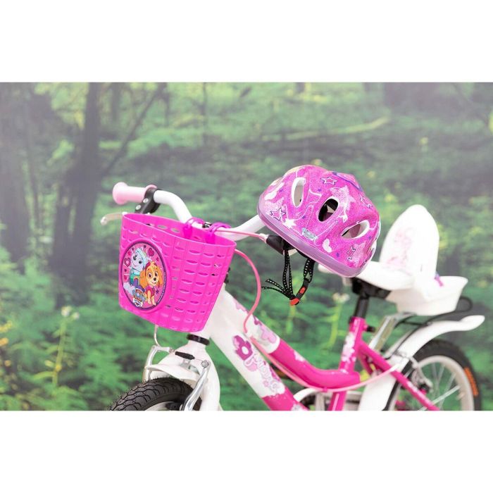 Cesta Infantil para Bicicleta The Paw Patrol Rosa 2