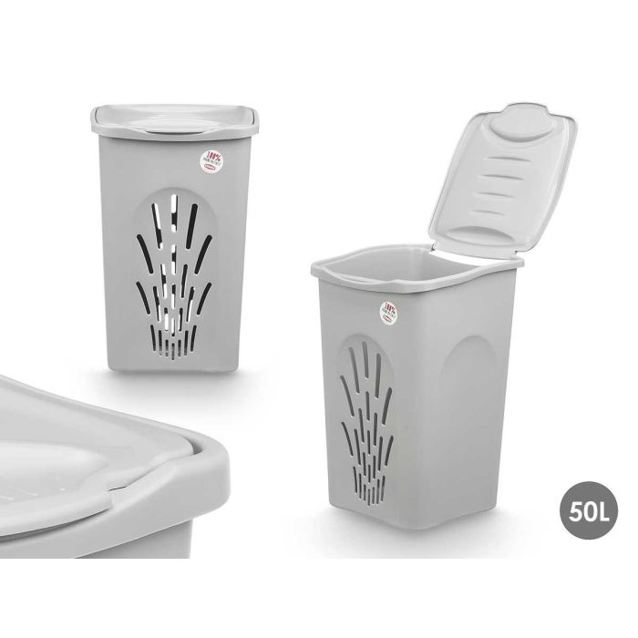 Pongotodo Primavera 50L Gris Stefanplast 37X56CM (6 Unidades) Pongotodo Primavera 50L Gris Stefanplast 37X56CM (6 Unidades)