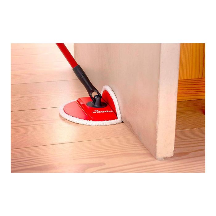Vileda 161821 Fregona Giratoria Spin & Clean, Sistema de Limpieza con Rodillo Auto-Limpiante Mopa y Cubo Rojo/Negro Kit Completo 3 Vileda 161821 Fregona Giratoria Spin & Clean, Sistema de Limpieza con Rodillo Auto-Limpiante Mopa y Cubo Rojo/Negro Kit Completo 3
