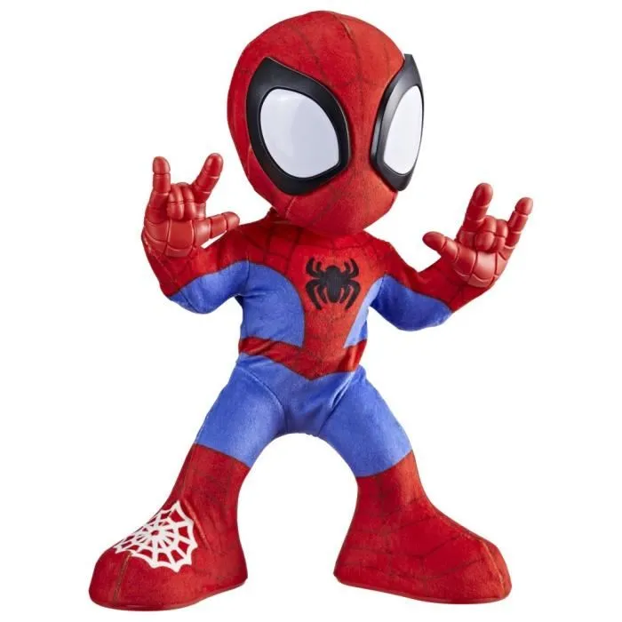 Hasbro Peluche Interactivo Spidey Baila y Gatea con Música y Sonidos, Juguetes de Superhéroes Spidey y sus Amigos Extraordinarios, HASF67225L0 1