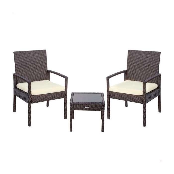 Conjunto de Mesa con 2 Sillones Aktive