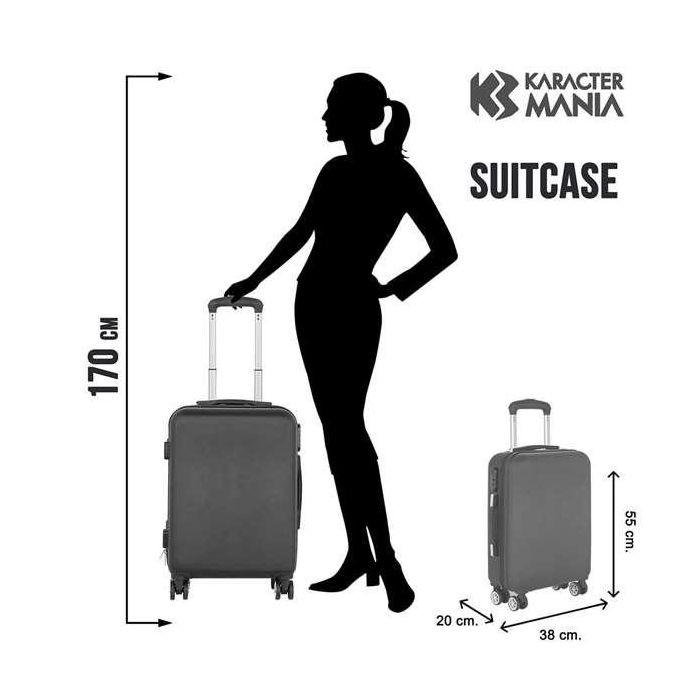 Karactermania Barbie Varsity Maleta Cabina ABS 4 Ruedas 55x38x20 cm 3 Karactermania Barbie Varsity Maleta Cabina ABS 4 Ruedas 55x38x20 cm 3