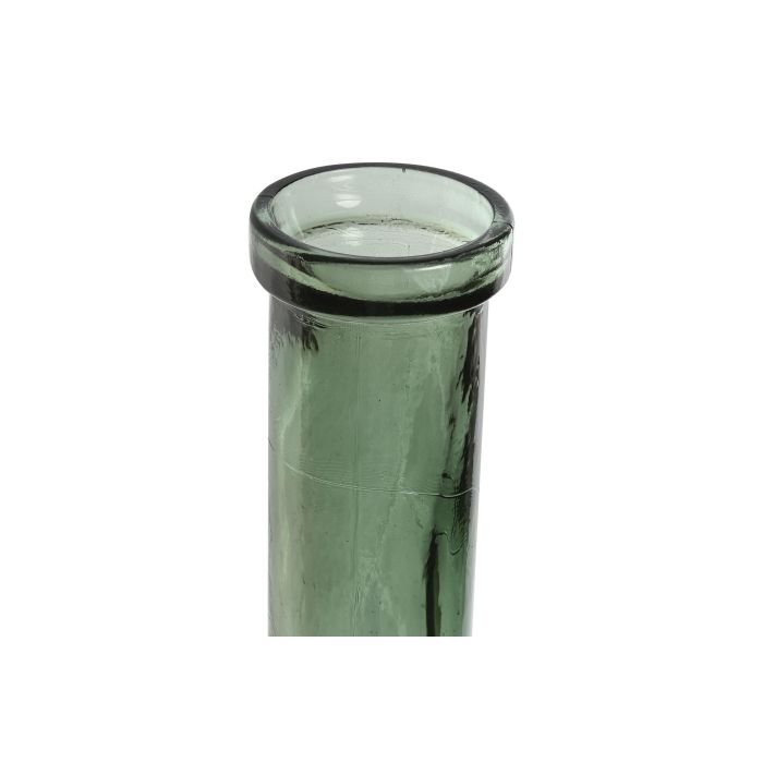 Jarrón Home ESPRIT Verde Cristal reciclado 26,5 x 26,5 x 75 cm 1