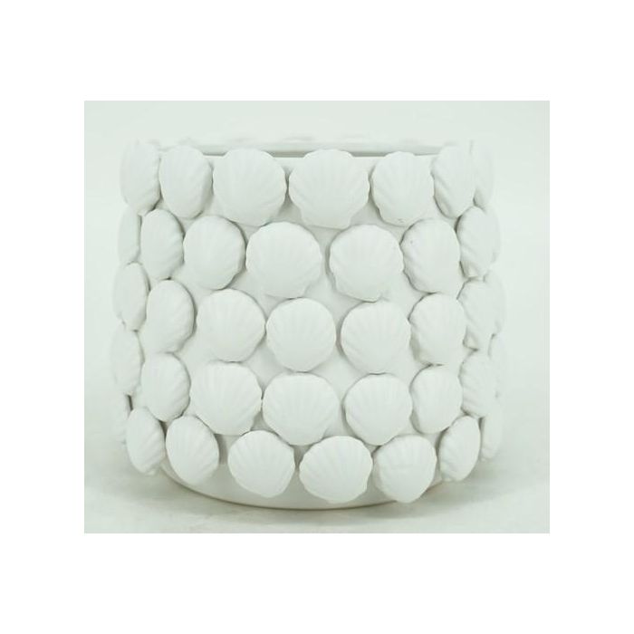 Jarron Mediterraneo DKD Home Decor Blanco 22 x 17.5 x 22 cm