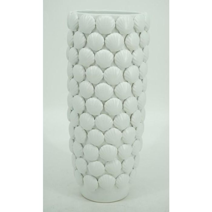 Jarron Mediterraneo DKD Home Decor Blanco 16.5 x 38.5 x 16.5 cm