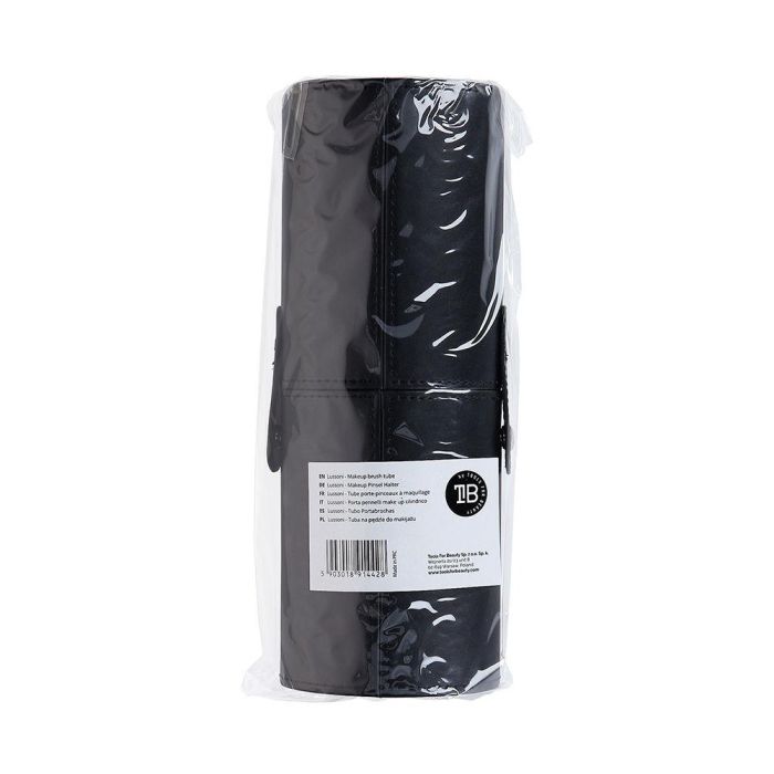 Lussoni Tubo Porta Brochas Negro Ecopiel para Maquillaje con Cierre a Presión 1 Unidad 2 Lussoni Tubo Porta Brochas Negro Ecopiel para Maquillaje con Cierre a Presión 1 Unidad 2
