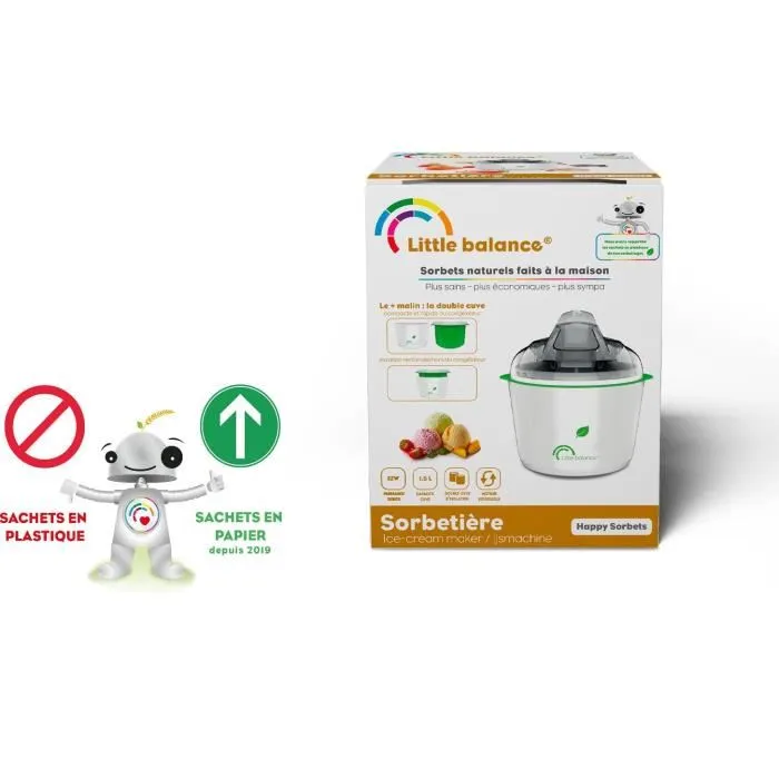 Little Balance 8234 Heladera, Sorbetes y Helados, Capacidad 1,5 l 5