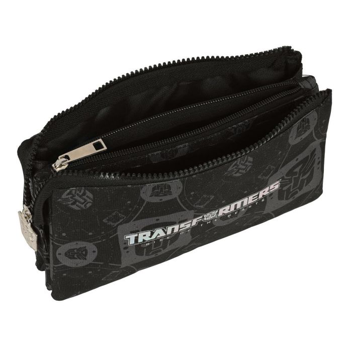 Portatodo Triple Transformers Negro 22 x 12 x 3 cm 2 Portatodo Triple Transformers Negro 22 x 12 x 3 cm 2