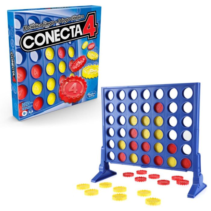 Hasbro Games A5640 Conecta 4 Juego de Mesa Familiar para Niños y Adultos, Juego de Estrategia Clásico para 2 Jugadores 2 Hasbro Games A5640 Conecta 4 Juego de Mesa Familiar para Niños y Adultos, Juego de Estrategia Clásico para 2 Jugadores 2