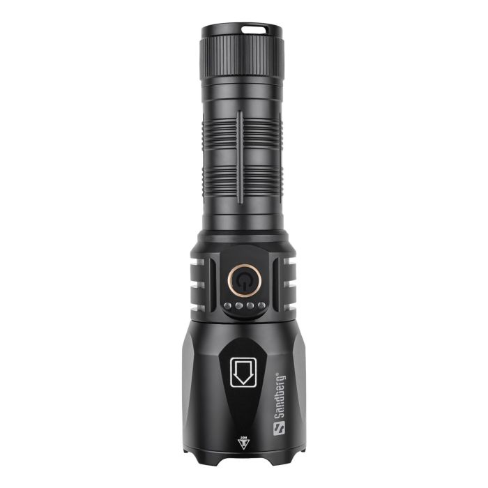 Sandberg Survivor Torch Powerbank 5000 mAh Linterna LED Robusta para Outdoor y Camping, con Martillo de Emergencia 3