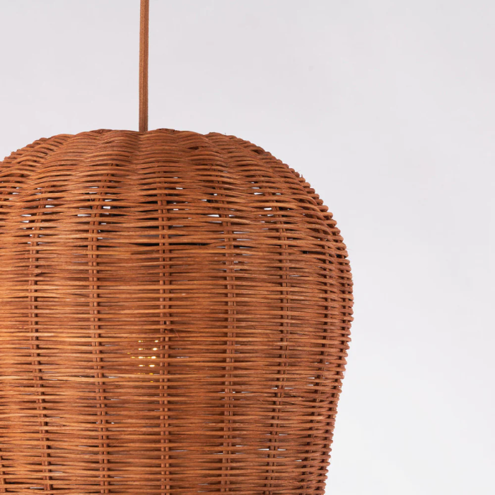 Lámpara Colgante Ratán "Gusau" SKD-P80052 Estilo Natural Boho-Chic 1