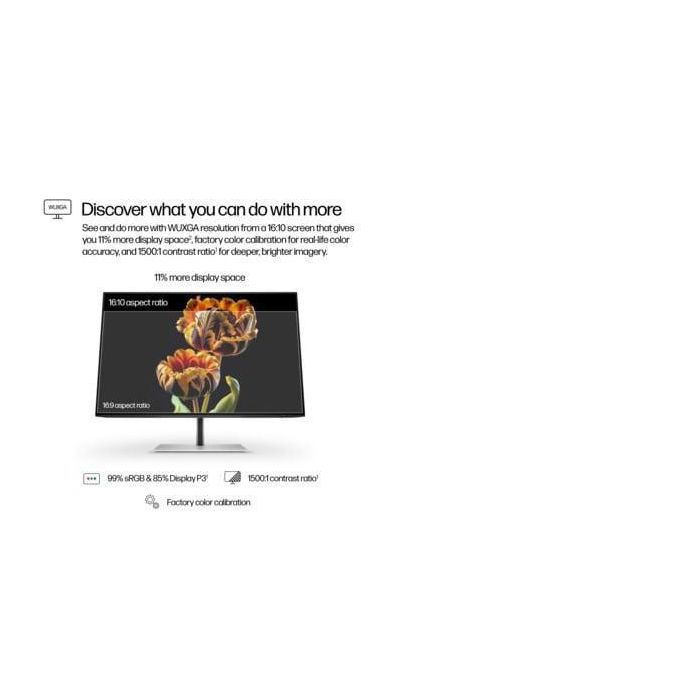 HP 724pn Monitor 24" WUXGA Series 7 Pro, 1920x1200, IPS, 99% sRGB, 5ms, 75Hz