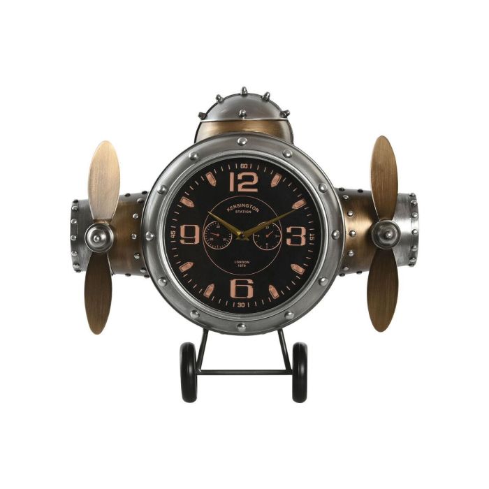 Reloj Pared Vintage DKD Home Decor Plateado Dorado 10.5 x 49.5 x 50 cm Reloj Pared Vintage DKD Home Decor Plateado Dorado 10.5 x 49.5 x 50 cm