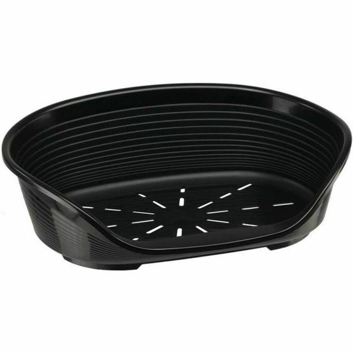 Ferplast Cesta/Cama para Perros y Gatos Siesta Deluxe de Plástico, Tamaño 2, Color Negro Ferplast Cesta/Cama para Perros y Gatos Siesta Deluxe de Plástico, Tamaño 2, Color Negro