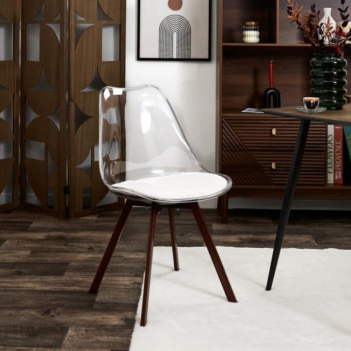 Silla Tra. Con Cojín Scott Beige Home Deco Factory 1