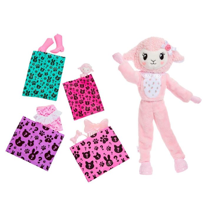Barbie Muñeca Cutie Reveal Osos Amorosos Ovejita Rosa JJP66 3