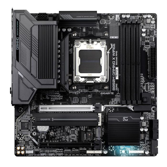 GIGABYTE B850M GAMING X WIFI6E Placa Base Zócalo AM5 AMD B850 micro ATX DDR5 8200MHz (OC) Wi-Fi 6E PCIe 5.0 M.2 1 GIGABYTE B850M GAMING X WIFI6E Placa Base Zócalo AM5 AMD B850 micro ATX DDR5 8200MHz (OC) Wi-Fi 6E PCIe 5.0 M.2 1