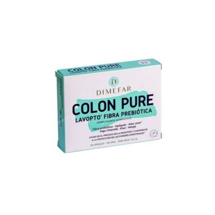 Lavopto Colon Pure con Ispágula, Aloe Vera y Chlorella 30 Cápsulas