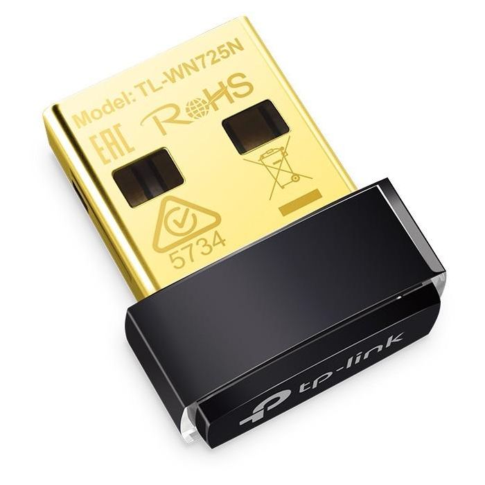 TP-Link TL-WN725N Adaptador USB Wi-Fi N 150Mbps IEEE 802.11b/g/n Mini Nano USB 2.0 Conexión Inalámbrica Windows Mac Linux 1