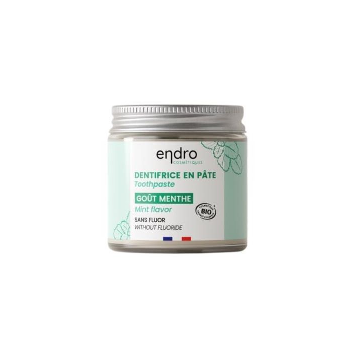 ENDRO COSMETIQUES Dentífrico orgánico certificado Sabor Menta para aliento fresco y limpieza duradera 100ml