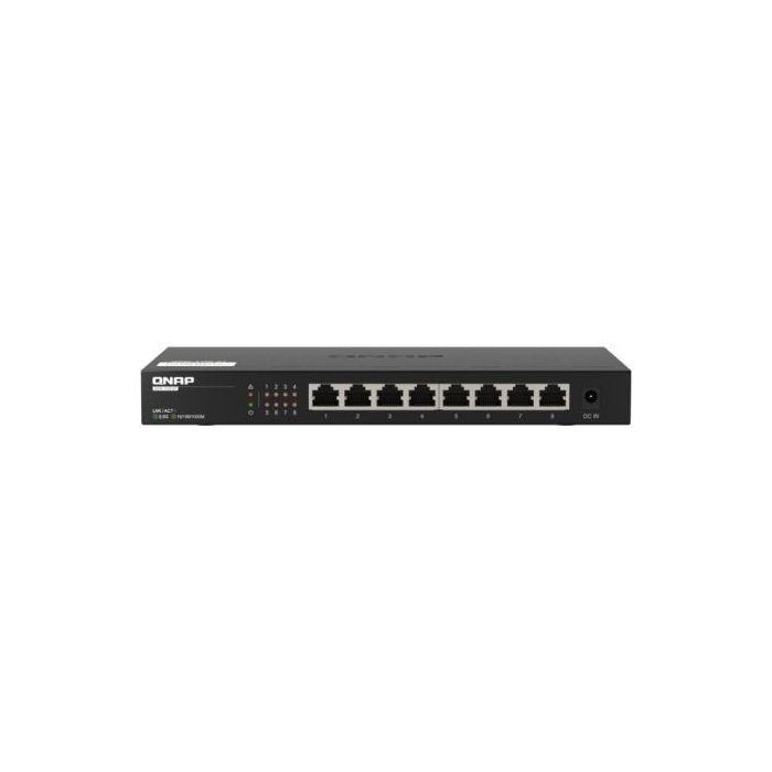QNAP QSW-1108-8T Switch de Red Multi-Gigabit 8 Puertos RJ-45 2.5GbE, No Gestionable, Plug & Play, Silencioso, Detección de bucles 0 QNAP QSW-1108-8T Switch de Red Multi-Gigabit 8 Puertos RJ-45 2.5GbE, No Gestionable, Plug & Play, Silencioso, Detección de bucles 0