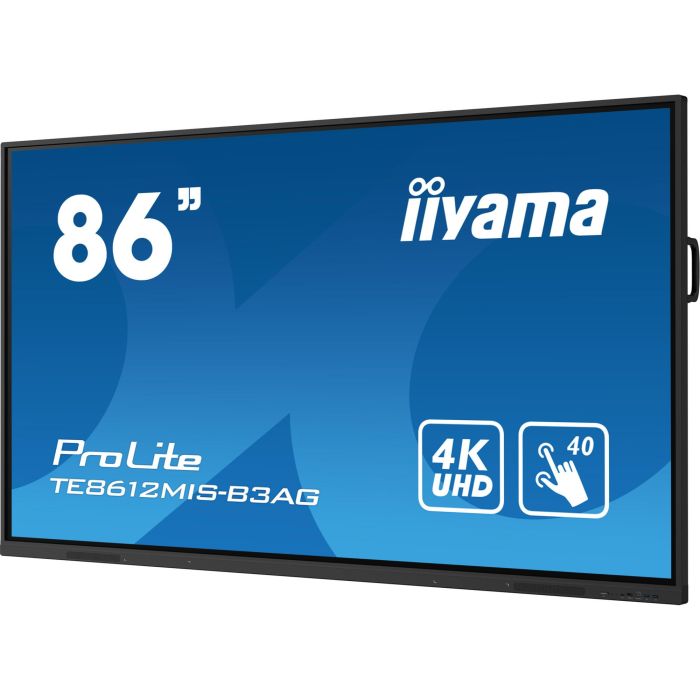 iiyama TE8612MIS-B3AG 86" 4K UHD Pantalla Digital Signage LCD Táctil 3840x2160 24/7 8ms 60Hz HDMI USB-C VGA LAN WiFi Altavoces Negro 12 iiyama TE8612MIS-B3AG 86" 4K UHD Pantalla Digital Signage LCD Táctil 3840x2160 24/7 8ms 60Hz HDMI USB-C VGA LAN WiFi Altavoces Negro 12