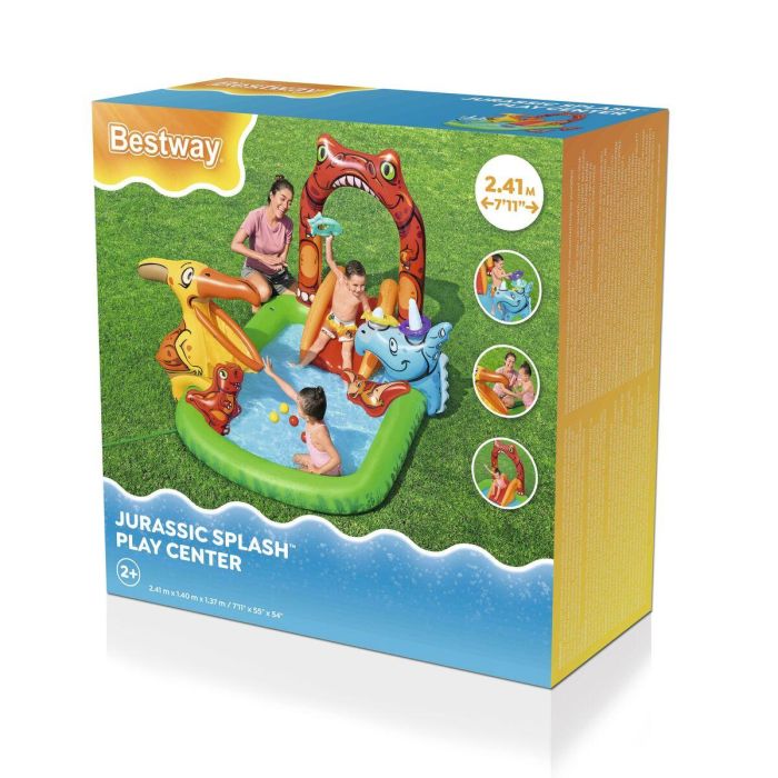 Bestway Piscina Hinchable Parque de Juegos Dinosaurios 241x140x137 cm +3-6 Años Jardin 53160 4