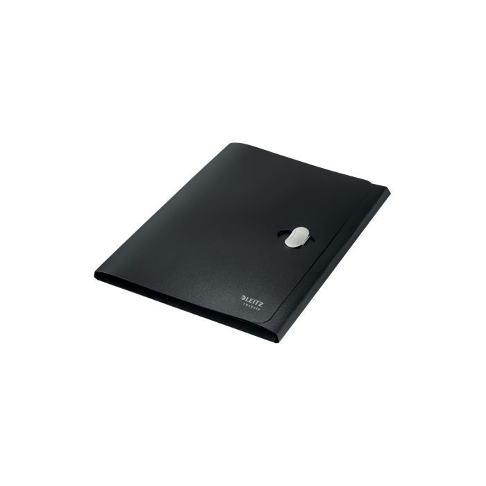 Leitz Carpeta Recycle con Gomas, Tres Solapas, DIN A4, Polipropileno Negro, 80% Reciclado 3