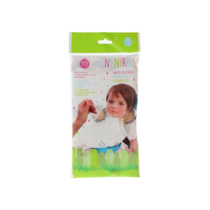 Baberos Desechables de Celulosa con Estampado de Animales de la Selva, Pack de 10 Unidades 2 Baberos Desechables de Celulosa con Estampado de Animales de la Selva, Pack de 10 Unidades 2