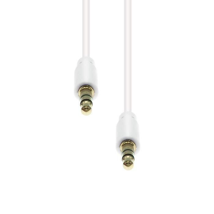ProXtend Mini-Jack 3-Pin Slim Cable M-M White 3M ProXtend Mini-Jack 3-Pin Slim Cable M-M White 3M