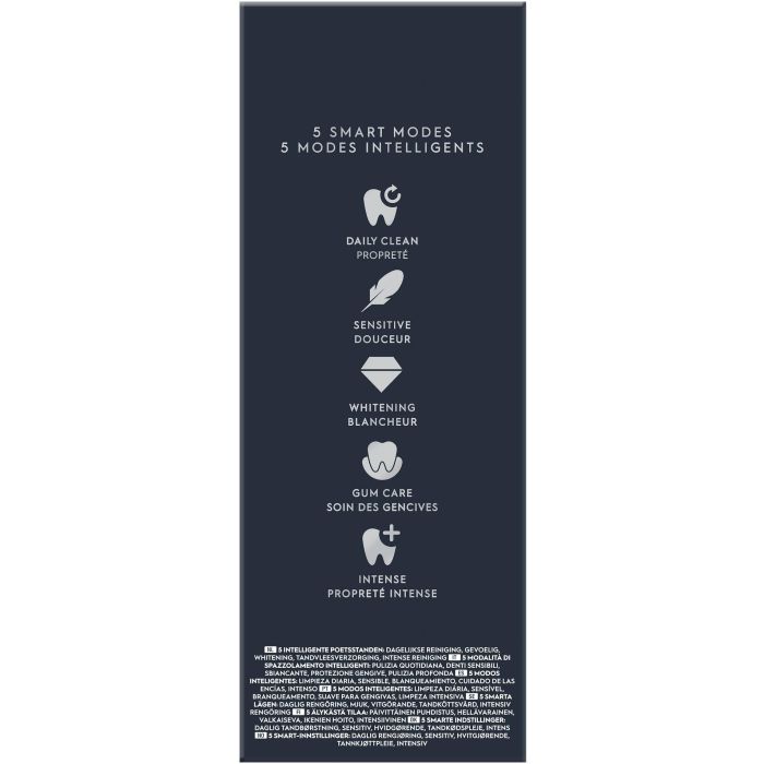 Oral-B iO Series 6s Cepillo dental vibratorio Negro con 5 modos: Cuidados diarios, Limpieza profunda, Encías, Sensible y Blanqueador 5