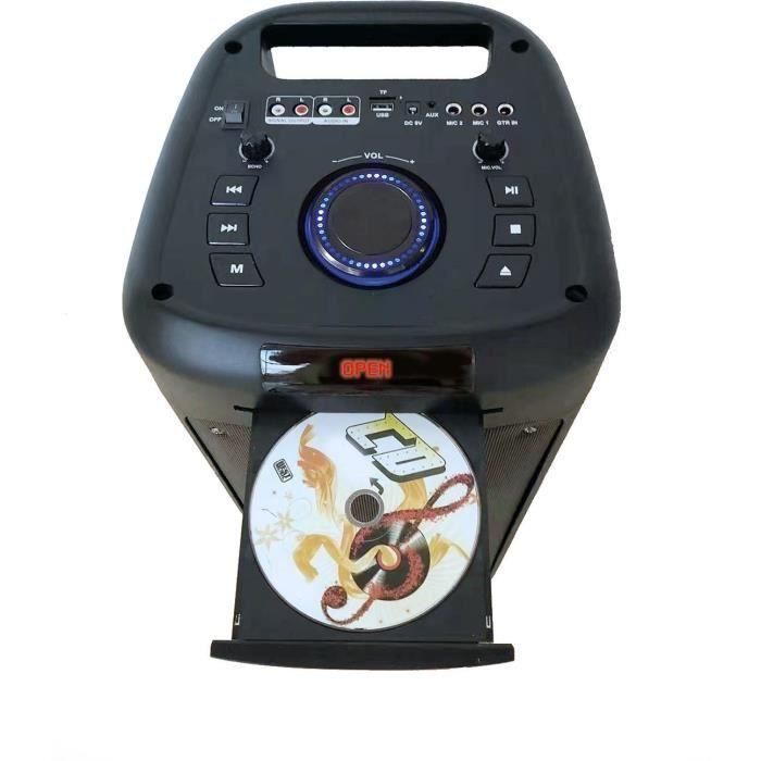 Altavoz de luz con unidad de CD INovalley MS06 -CD -XXL - Bluetooth 5.0 - 1000W - Función de karaoke 2