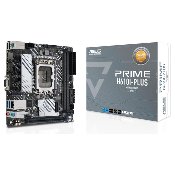 ASUS PRIME H610I-PLUS-CSM Placa Base, Intel LGA 1700, DDR5, mATX 0 ASUS PRIME H610I-PLUS-CSM Placa Base, Intel LGA 1700, DDR5, mATX 0