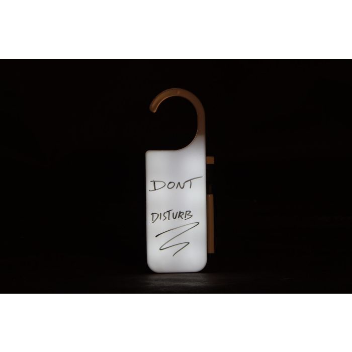 DKD Home Decor Decoración Luminosa LED Blanca de 3x21x7 cm | Funciona con 2 Pilas AA 1