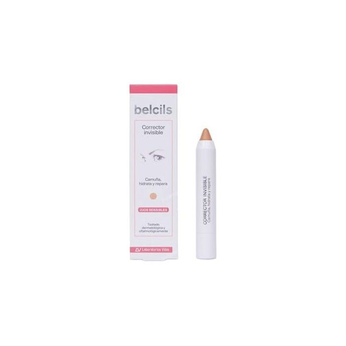 Belcils Corrector de Maquillaje Ojos Sensibles Stick Hipoalergénico Alta Cobertura para Ojeras e Imperfecciones Mate 4,5 g