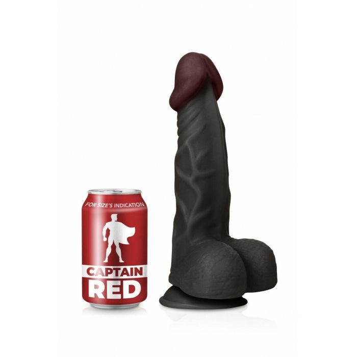 Consolador Realista Captain Red TPE Negro 23 cm 3 Consolador Realista Captain Red TPE Negro 23 cm 3