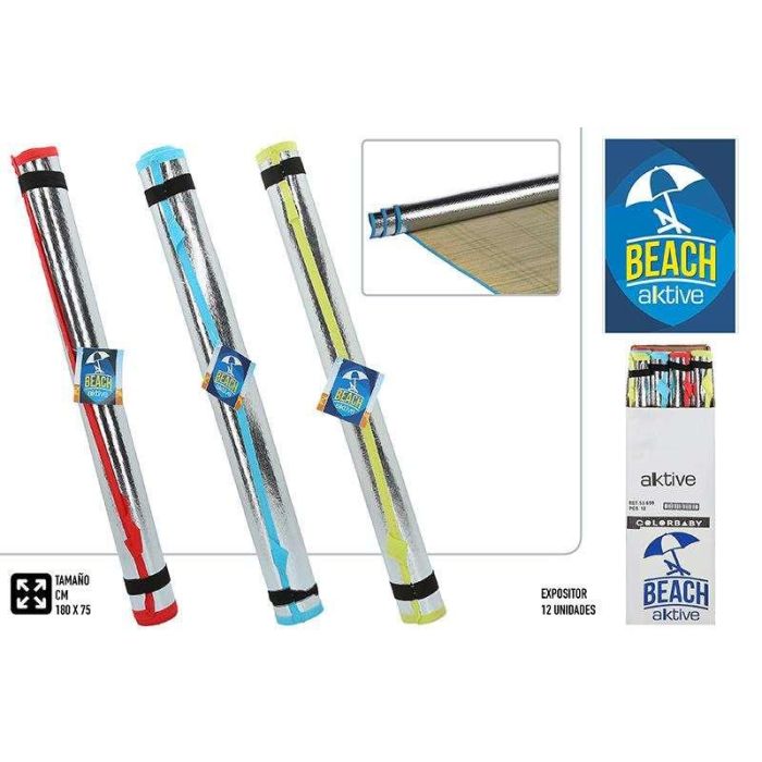 Color Baby Esterilla Playa Aluminio 180x75 cm Colores Surtidos 2