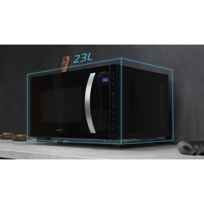Cecotec GrandHeat 2300 Flatbed Touch Black Microondas sin Plato 23L 800W Panel Táctil 1 Cecotec GrandHeat 2300 Flatbed Touch Black Microondas sin Plato 23L 800W Panel Táctil 1