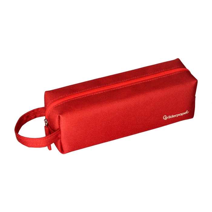 Liderpapel Estuche Portatodo Classic Rectangular con Asa 210x70mm Rojo 4