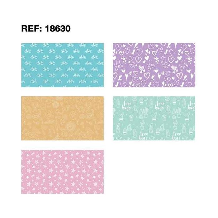 Apli Papel De Regalo Nordik Fun Rollo 70 cm X 2M Colores Surtidos -Expositor 55U- 6
