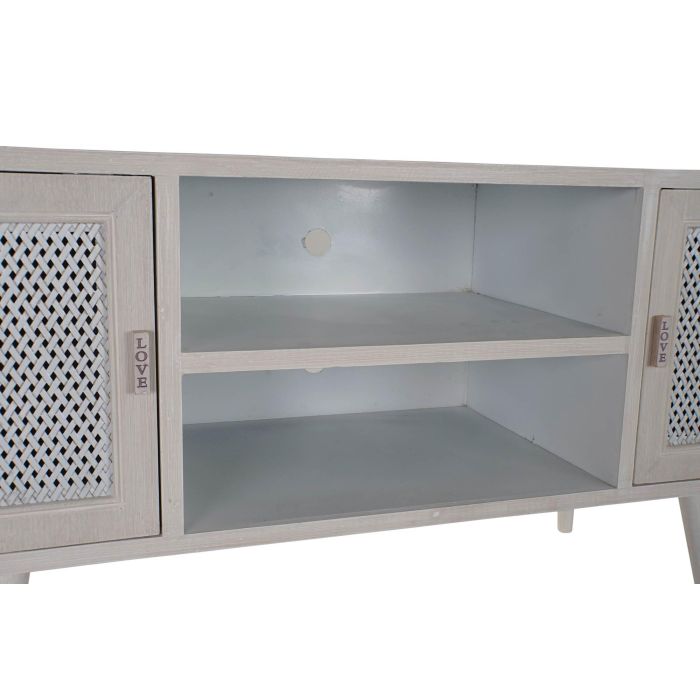 Mueble Tv Moderno DKD Home Decor Blanco 41 x 61 x 110 cm 2 Mueble Tv Moderno DKD Home Decor Blanco 41 x 61 x 110 cm 2