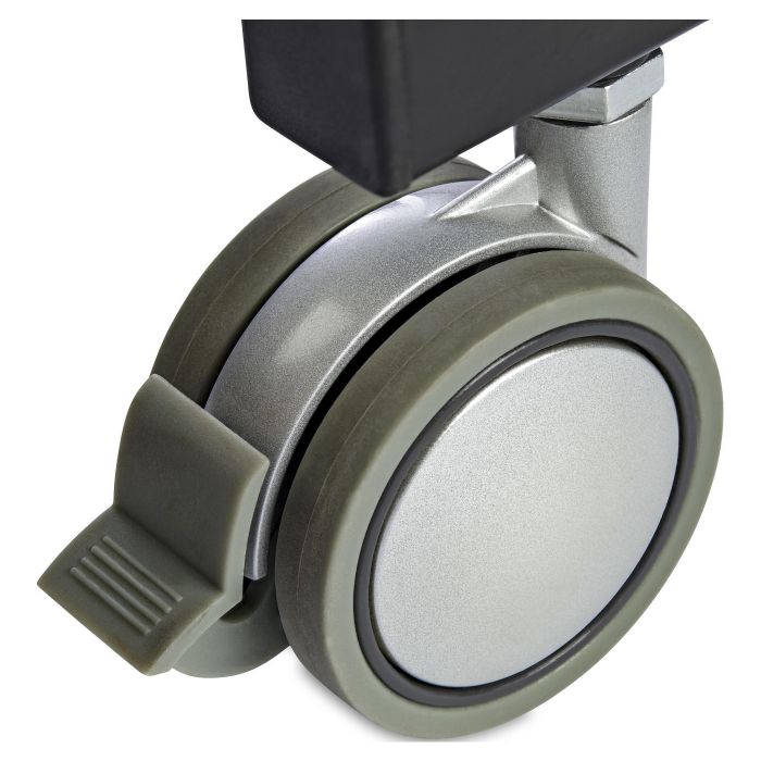 StarTech Escritorio Móvil de Pie Portátil Ajustable Ergonómico con Ruedas Negro 8