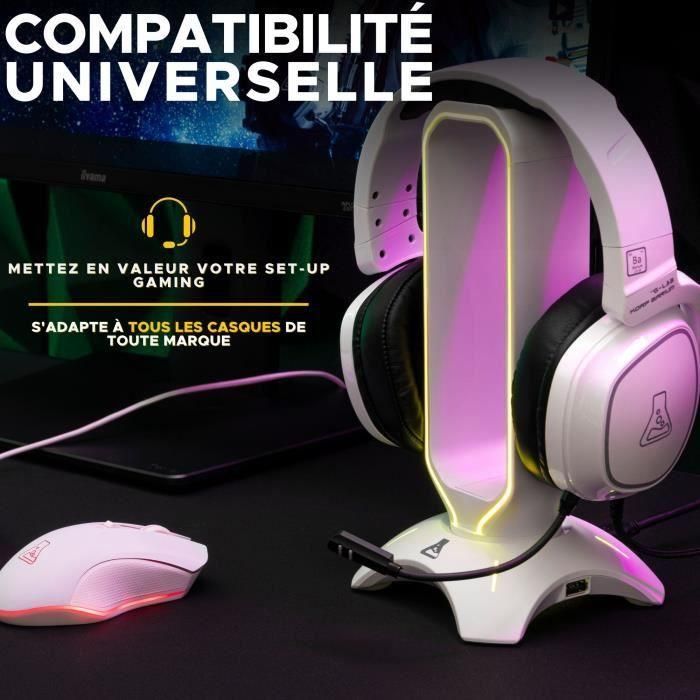 Auriculares/Soporte para Auriculares - THE G-LAB - K-STAND RADO - RGB USB - Blanco 1 Auriculares/Soporte para Auriculares - THE G-LAB - K-STAND RADO - RGB USB - Blanco 1