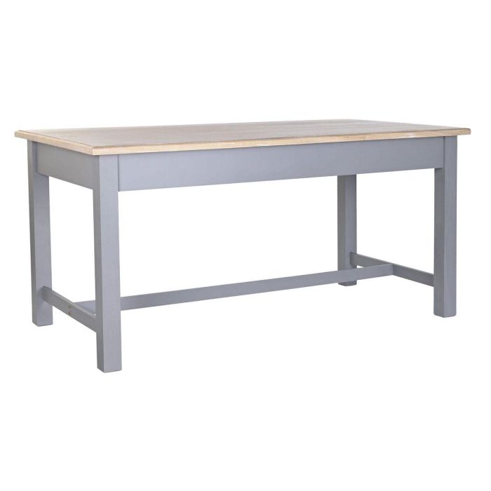 Mesa Comedor Tradicional DKD Home Decor Gris Natural 81.5 x 78 x 161.5 cm