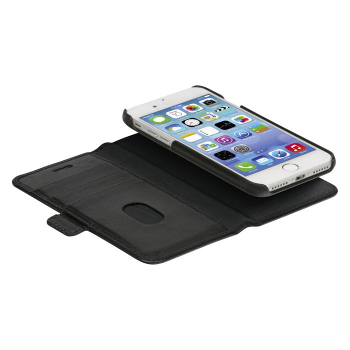 dbramante1928 Lynge - Flip-Hülle für Mobiltelefon - Leder - Schwarz - für Apple iPhone 6, 6s, 7, 8, SE (2. Gen) - Funda cartera con cierre magnético y soporte 1
